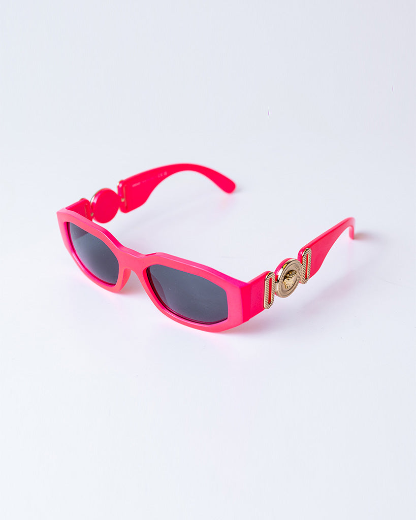 Versace Medusa Biggie Pink Geometric Unisex Sunglasses