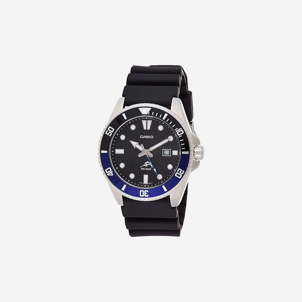 Casio Marlin Duro Batman MDV106B-1A1V Series Black Dial Black-Blue Case Resin Strap Watch