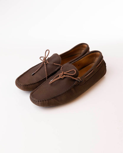 TOD'S GOMMINO SLIP-ON LOAFERS - BROWN