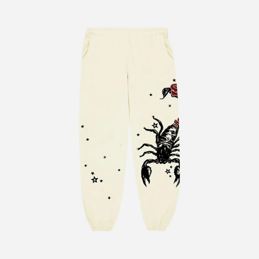 Sp5der x Mariah The Scientist Scorpion Sweatpant Cream