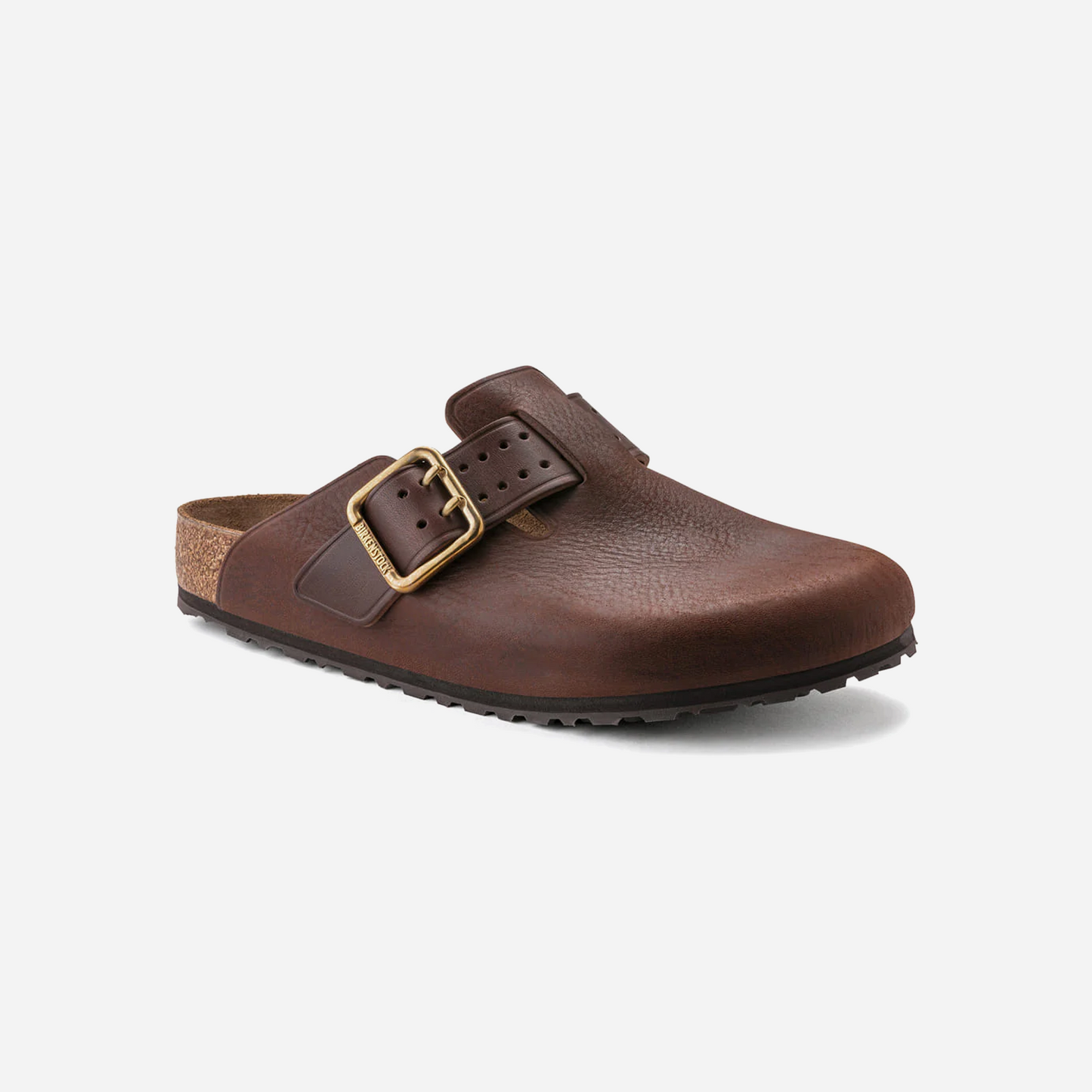 Birkenstock Boston Bold Gap Natural Leather Brown Brown/Roast