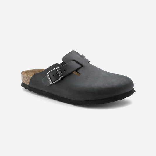 Birkenstock Boston Oiled Leather Black Black