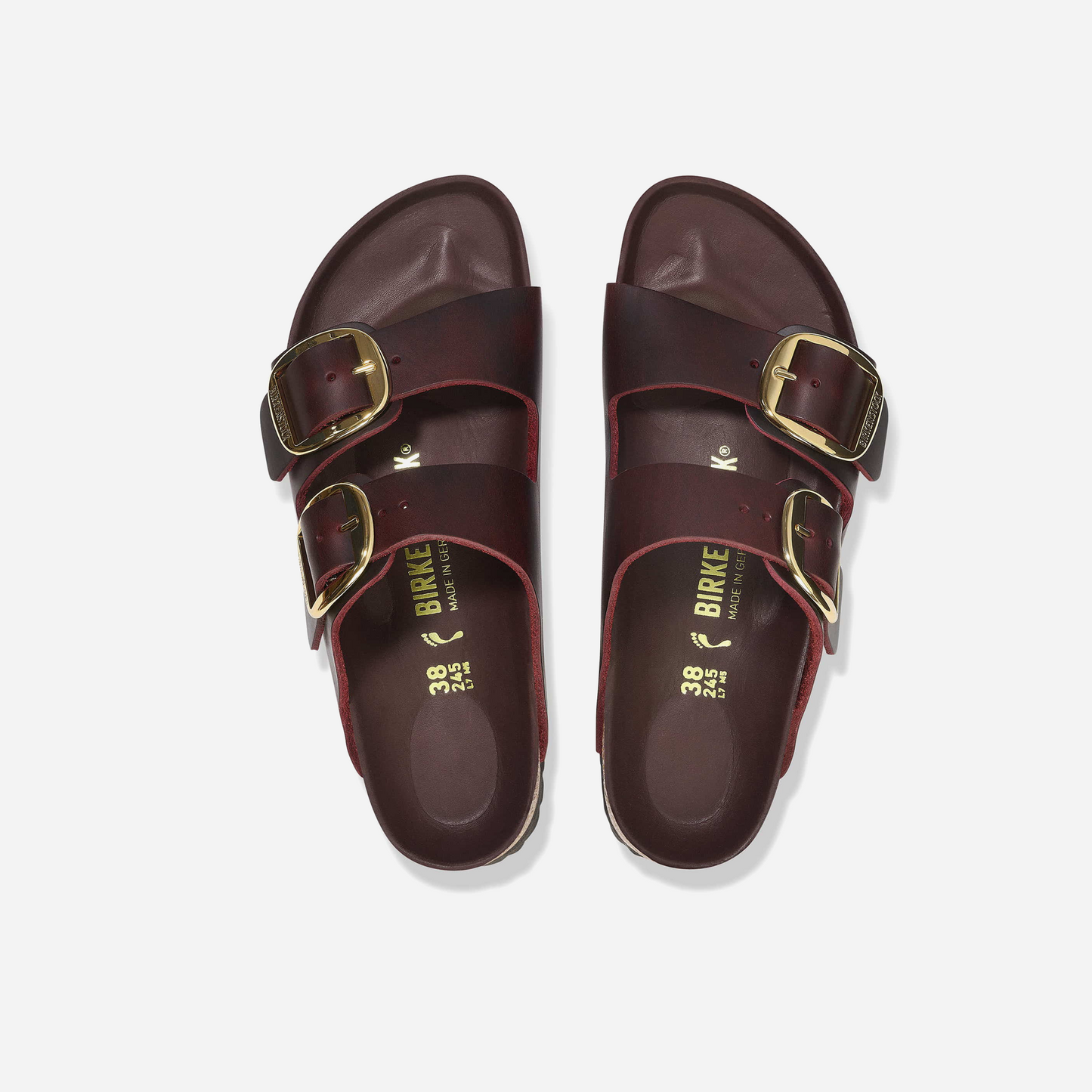 Birkenstock Arizona Big Buckle Natural Leather Oiled Red Red/Zinfandel