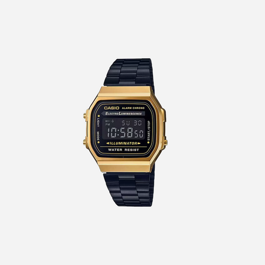 CASIO VINTAGE  A168WEGB-1BDF Black/Gold