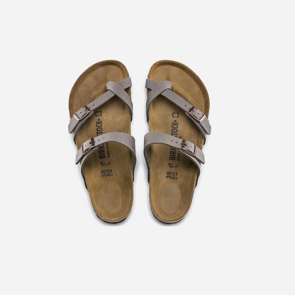 Birkenstock Mayari Birko-Flor Nubuck Brown Brown/Stone