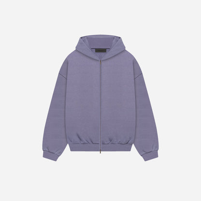 Fear of God Essentials Heavy Fleece Fullzip Hoodie LAVENDER