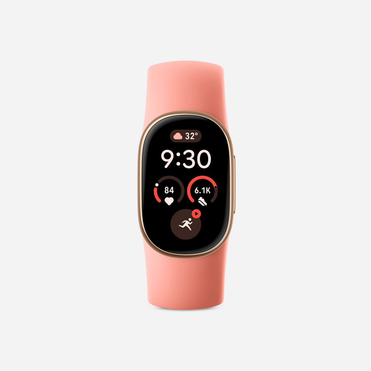 Google Fitbit Edge Classic Champagne Gold Case / Canyon Active Band