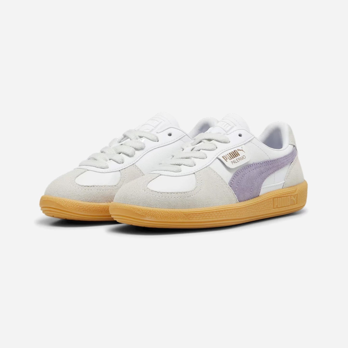 Palermo Lth Unisex Sneakers White-Pale Plum-Gum