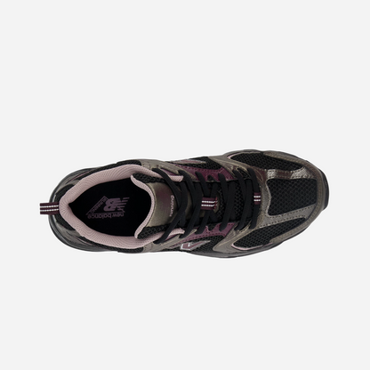 New Balance 530 Black Metallic Plum Brown