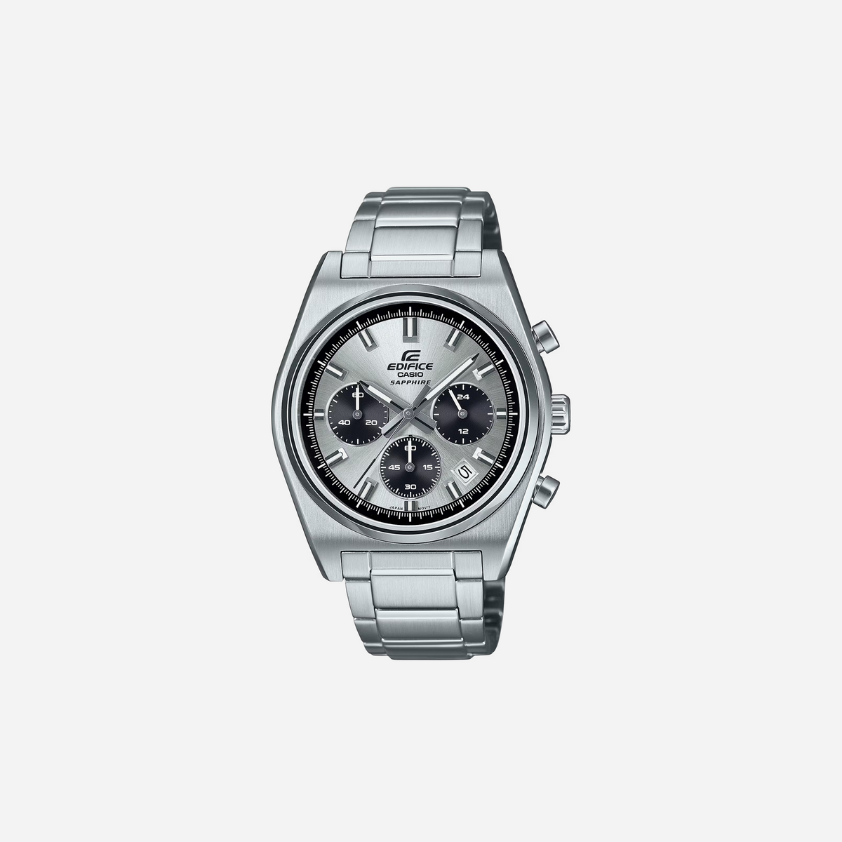 Casio Edifice Chronograph EFB-730D-7AV Quartz Silver Dial Stainless Steel Watch