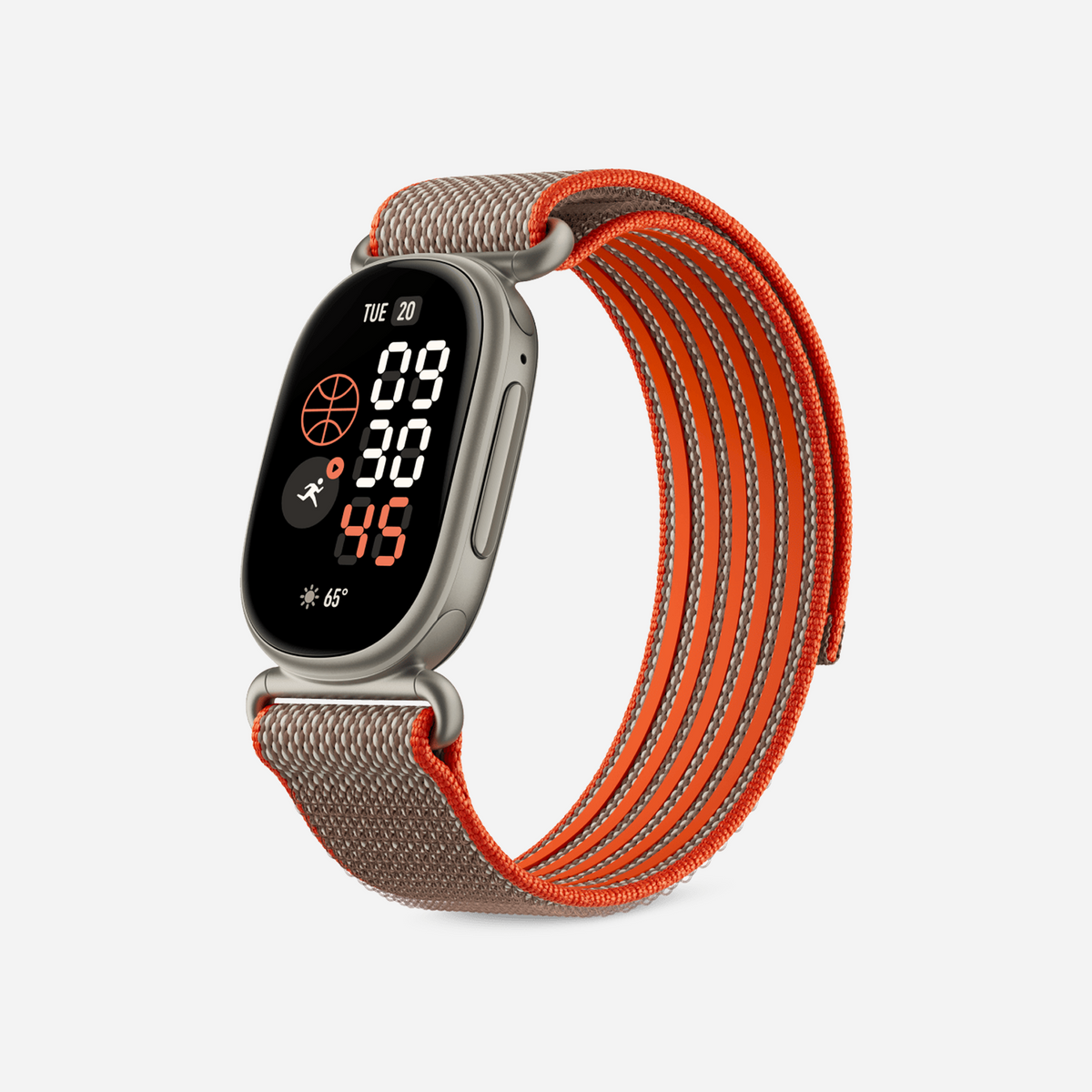 Google Fitbit Edge Special Edition Satin Pyrite Aluminum Case / Rye Stephen Curry Special Edition Band