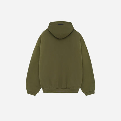 Fear of God Essentials Fleece Hoodie MILITARY