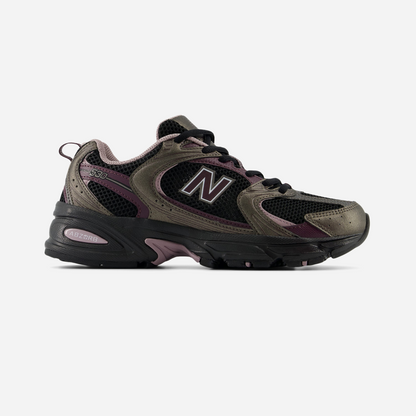 New Balance 530 Black Metallic Plum Brown