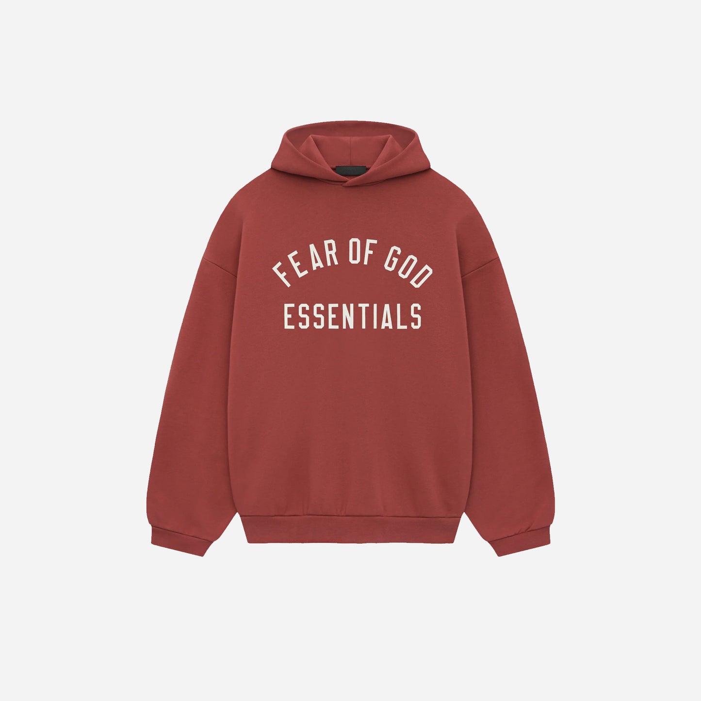 Fear of God Essentials Fleece Hoodie crimson