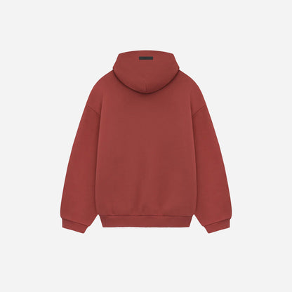 Fear of God Essentials Fleece Hoodie crimson