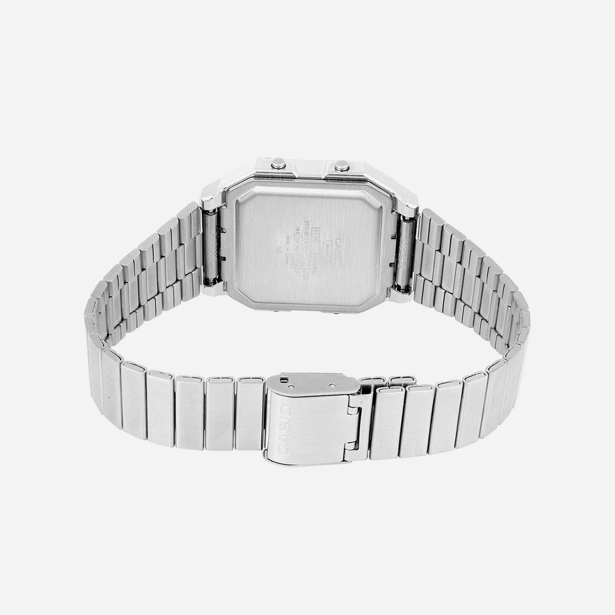 Casio Vintage A130WE-1ADF Quartz Black Dial Digital Stainless Steel Illuminator Watch
