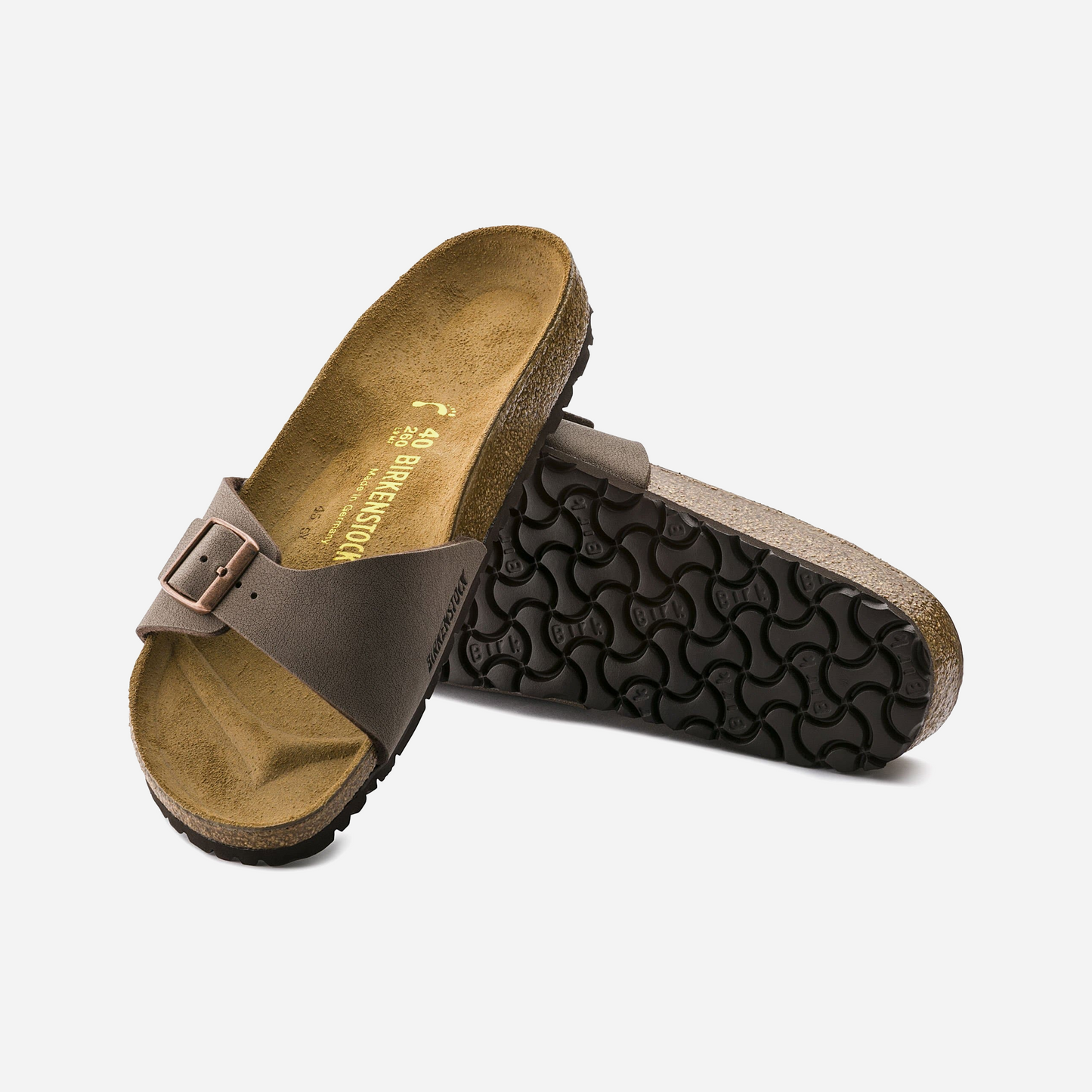 Birkenstock Madrid Birko-Flor Nubuck Brown Brown/Mocha