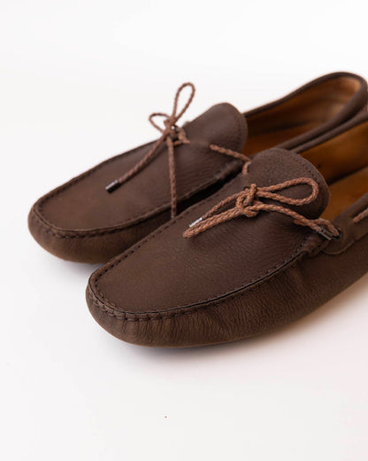 TOD'S GOMMINO SLIP-ON LOAFERS - BROWN