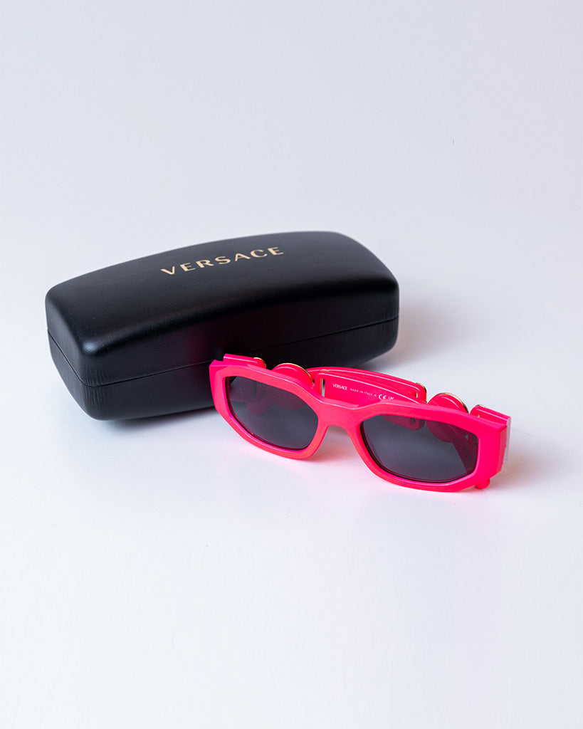 Versace Medusa Biggie Pink Geometric Unisex Sunglasses