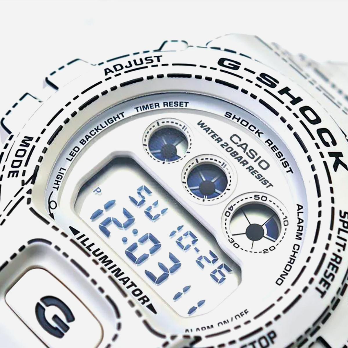 Casio Digital G-Shock 6900 Series DW-6900RGM-5 Origami Inspired (Manga) Bio-based Resin Band Watch