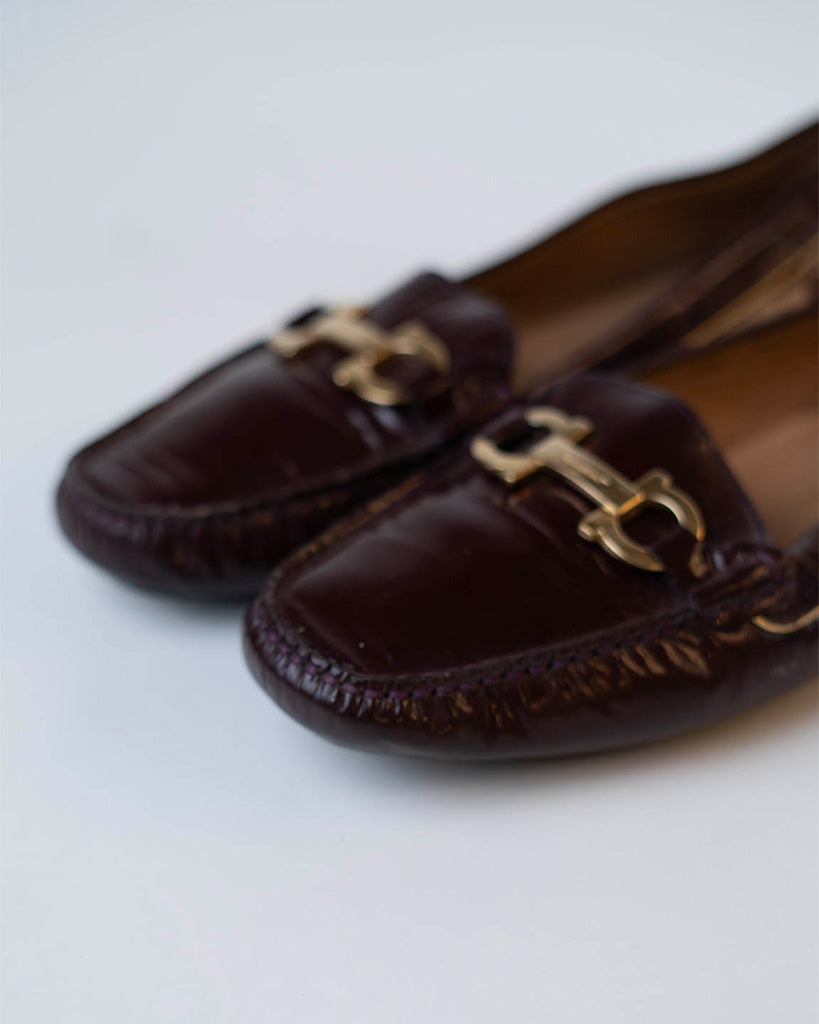 Salvatore Ferragamo Driving Loafers - Maroon