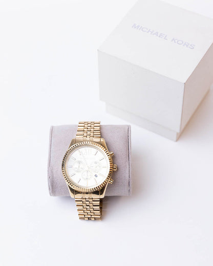 MICHEAL KORS LEXINGTON GOLD-TONE WATCH