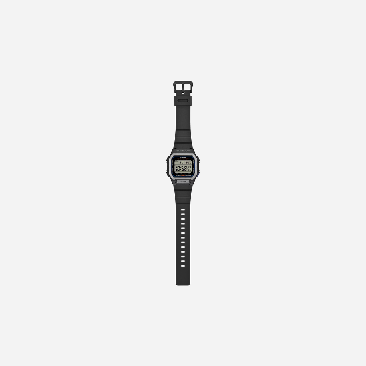 Casio W-738H-1AV Digital Black Resin Strap Watch