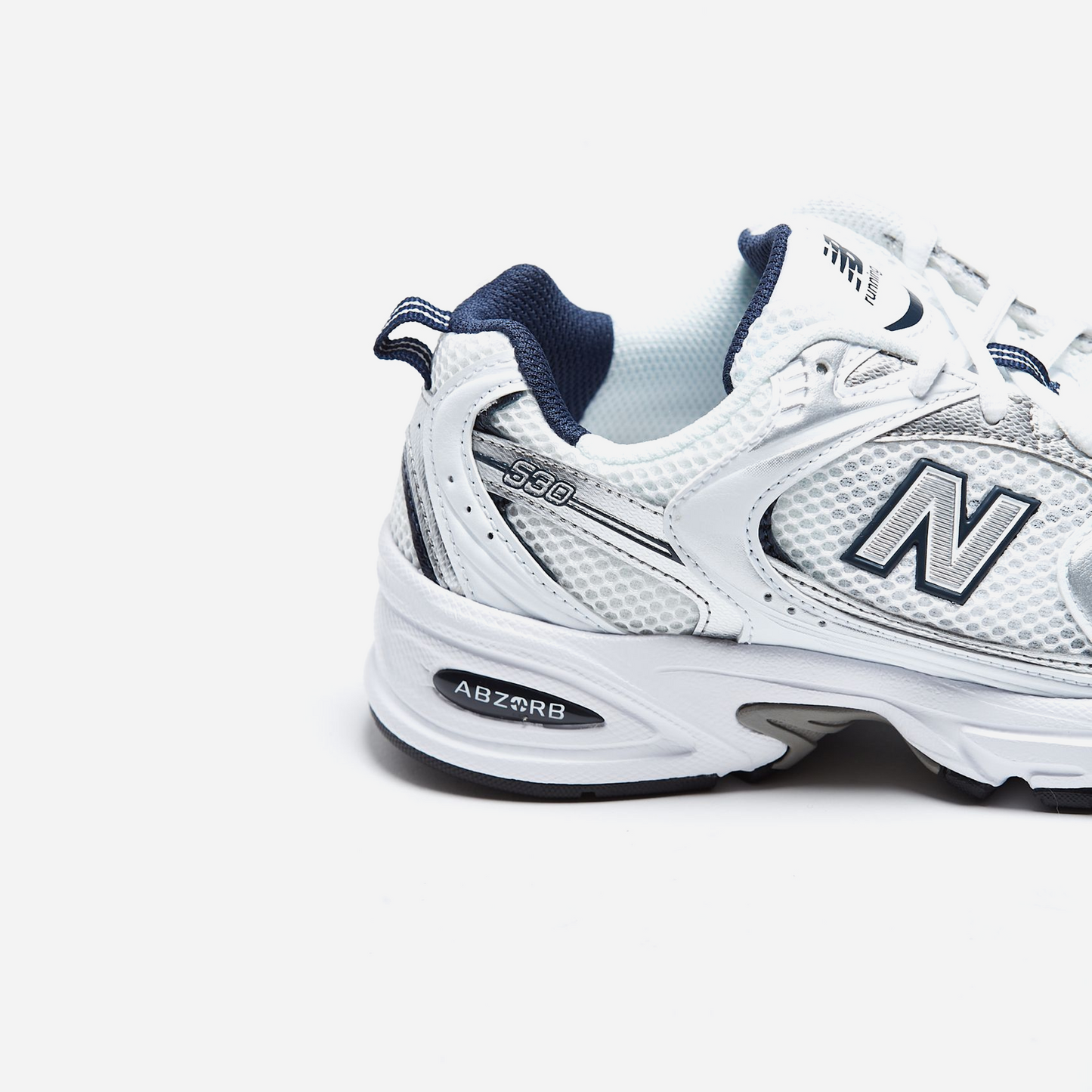 New Balance 530 White Silver Navy