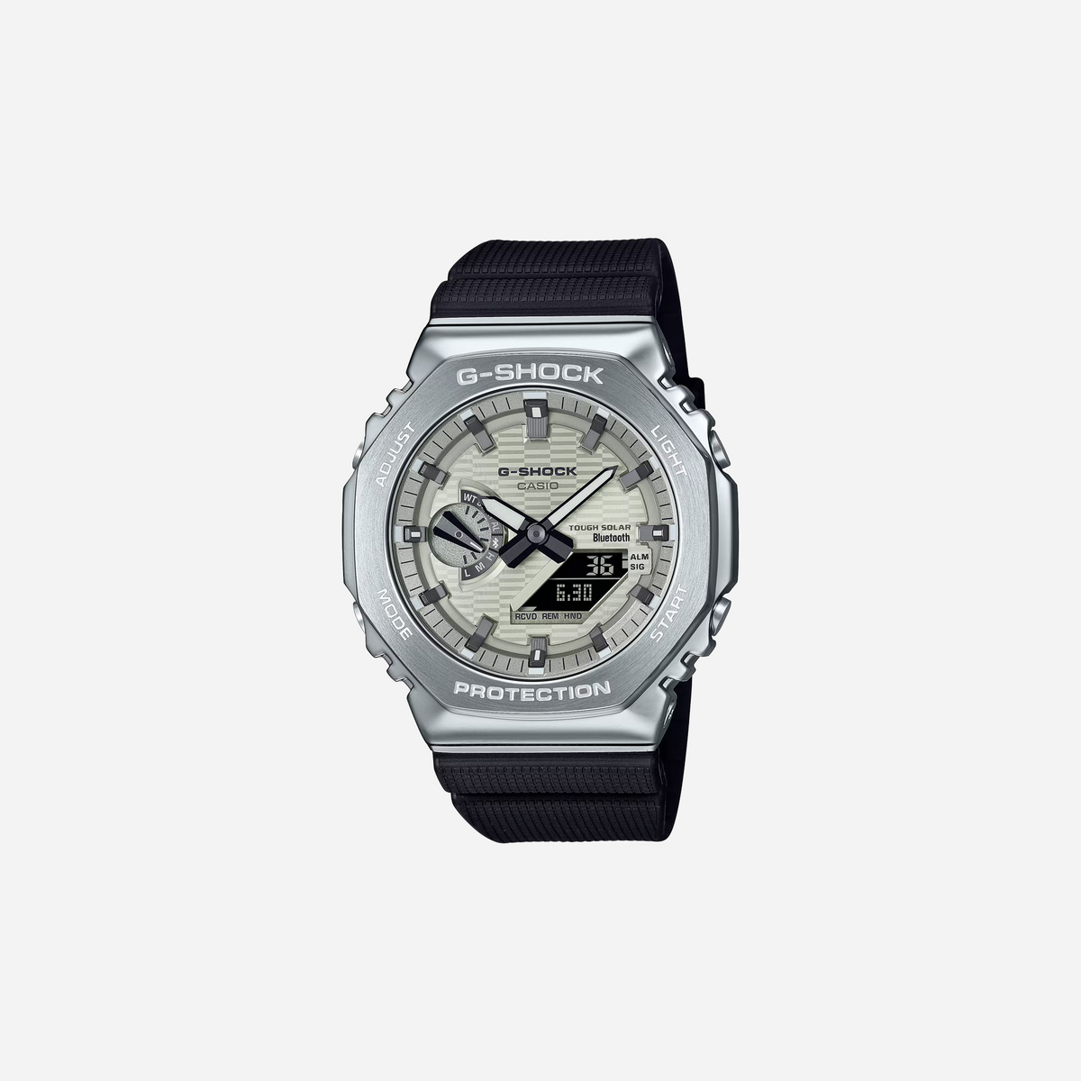 Casio G-Shock GBM-2100A-8BDR Solar Yellow Dial Analog-Digital Resin Watch