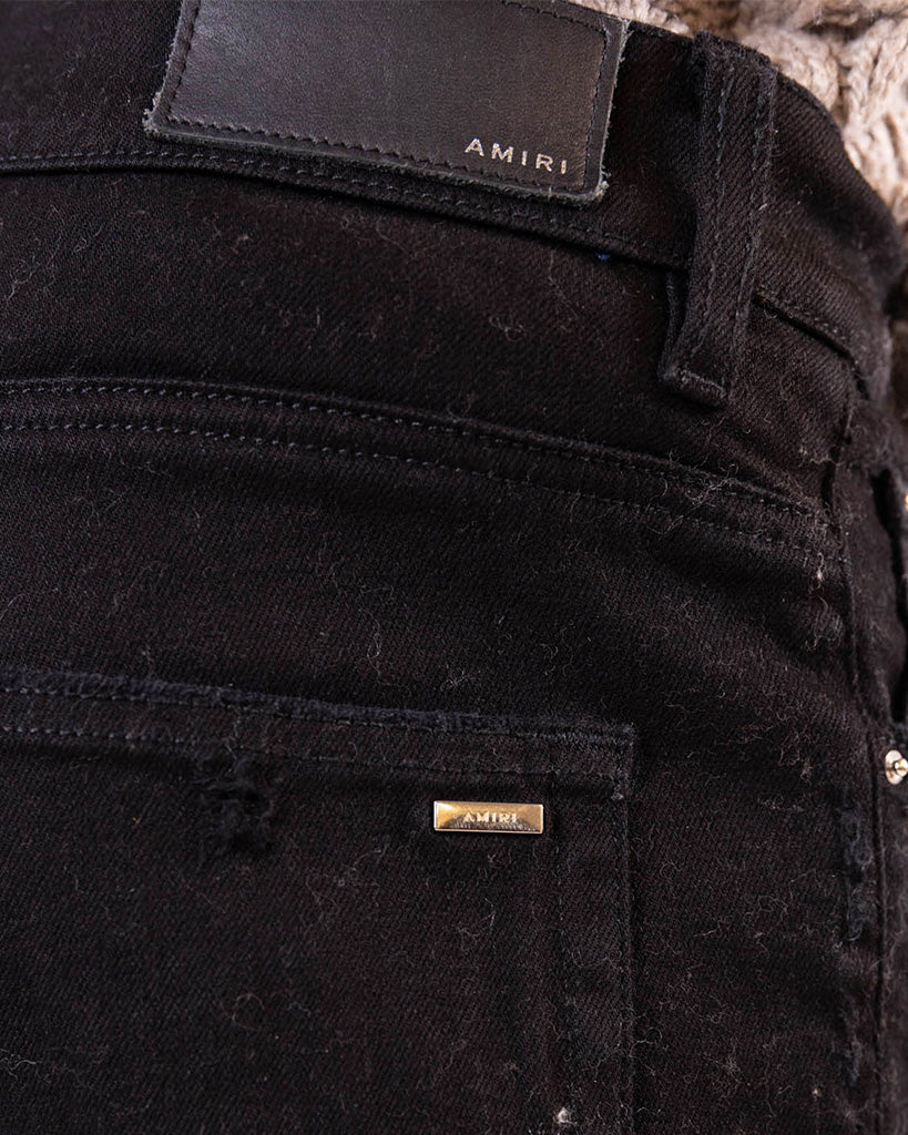 AMIRI BLACK STACK JEANS