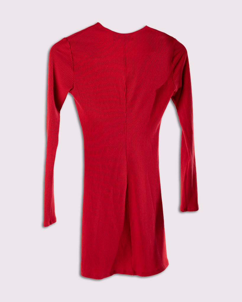 Reformation Raven dress _ Red