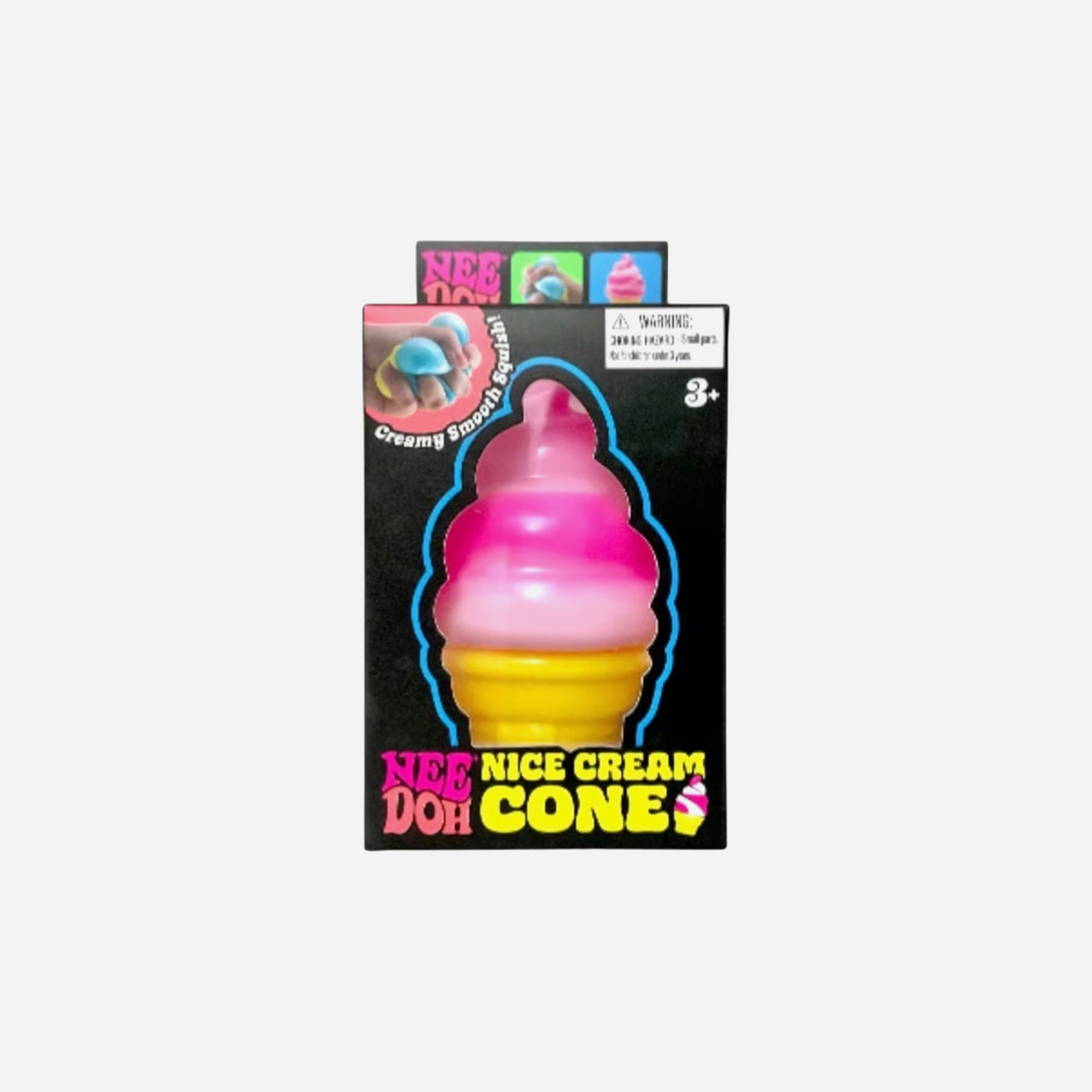NeeDoh Nice Cream Ice Cream Cone Squishy Fidget Toy Pink – The