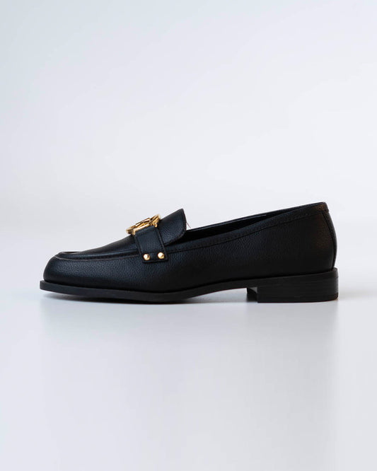 MICHAEL KORS - PEBBLED LEATHER LOAFER