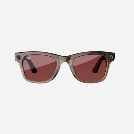 Ray-Ban Meta Wayfarer 'Shiny Warm Stone Transition'