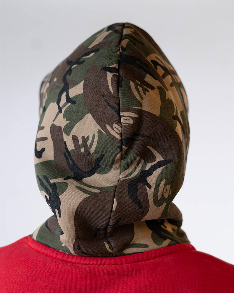 AAPE BY BAPE CAMO RED HOODIE