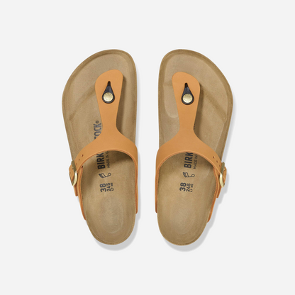 Birkenstock Gizeh Nubuck Leather Orange Orange/Burnt Orange