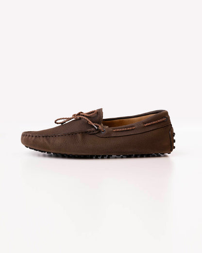 TOD'S GOMMINO SLIP-ON LOAFERS - BROWN