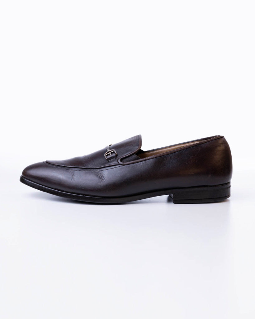 BALLY HORSEBIT BROWN LEATHER MENS LOAFERS