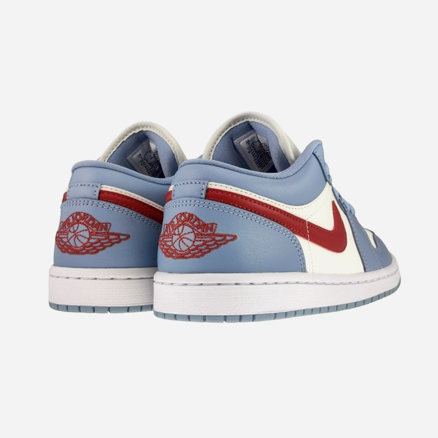 Nike AJ1 Low Blue Whisper Dune Red