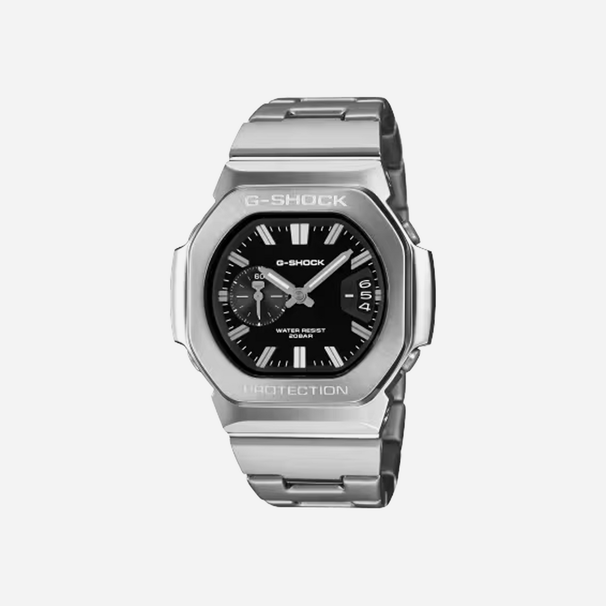 Casio G-Shock GMC-2500D-1ADR-Metal-Clad Analog Octagon Watch