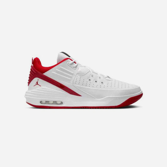 Jordan Max Aura 5 White Gym Red