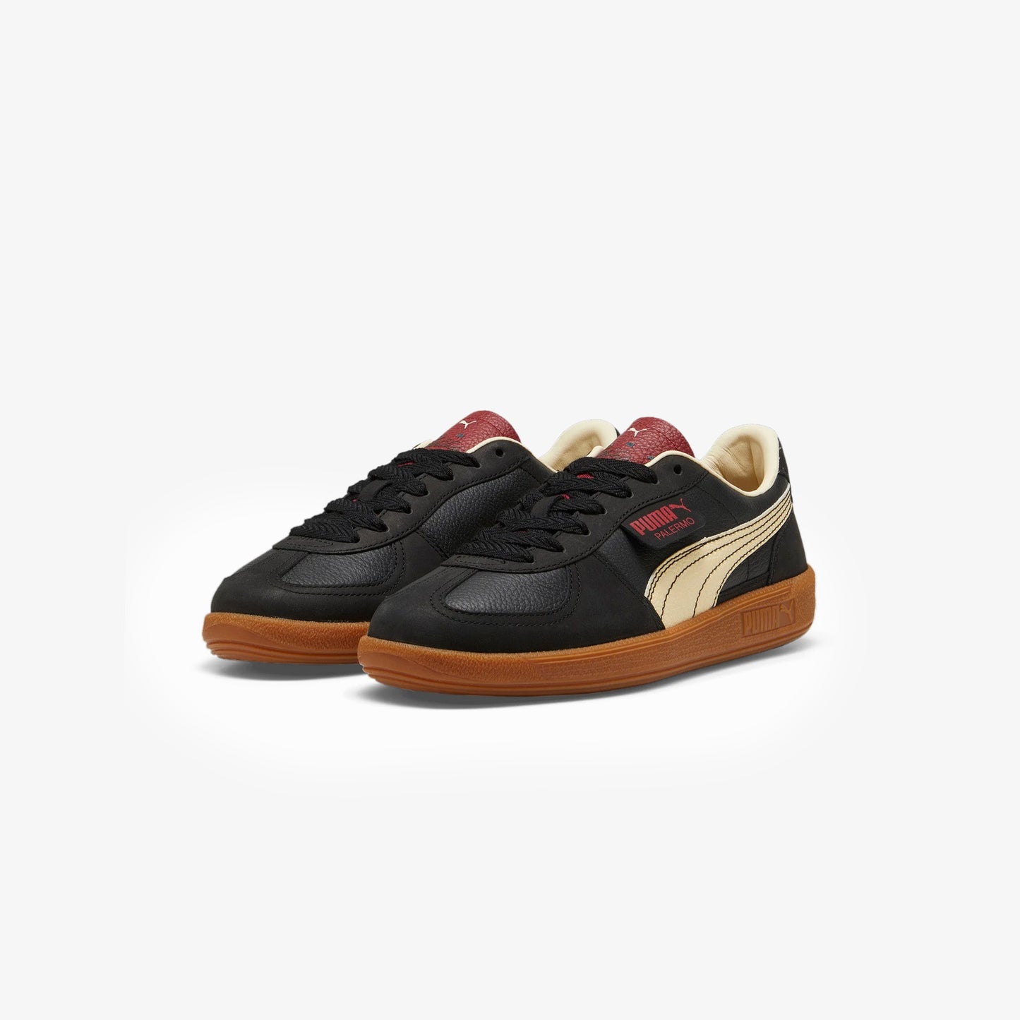 Palermo Players Lane Unisex Sneakers  Black-Intense Red