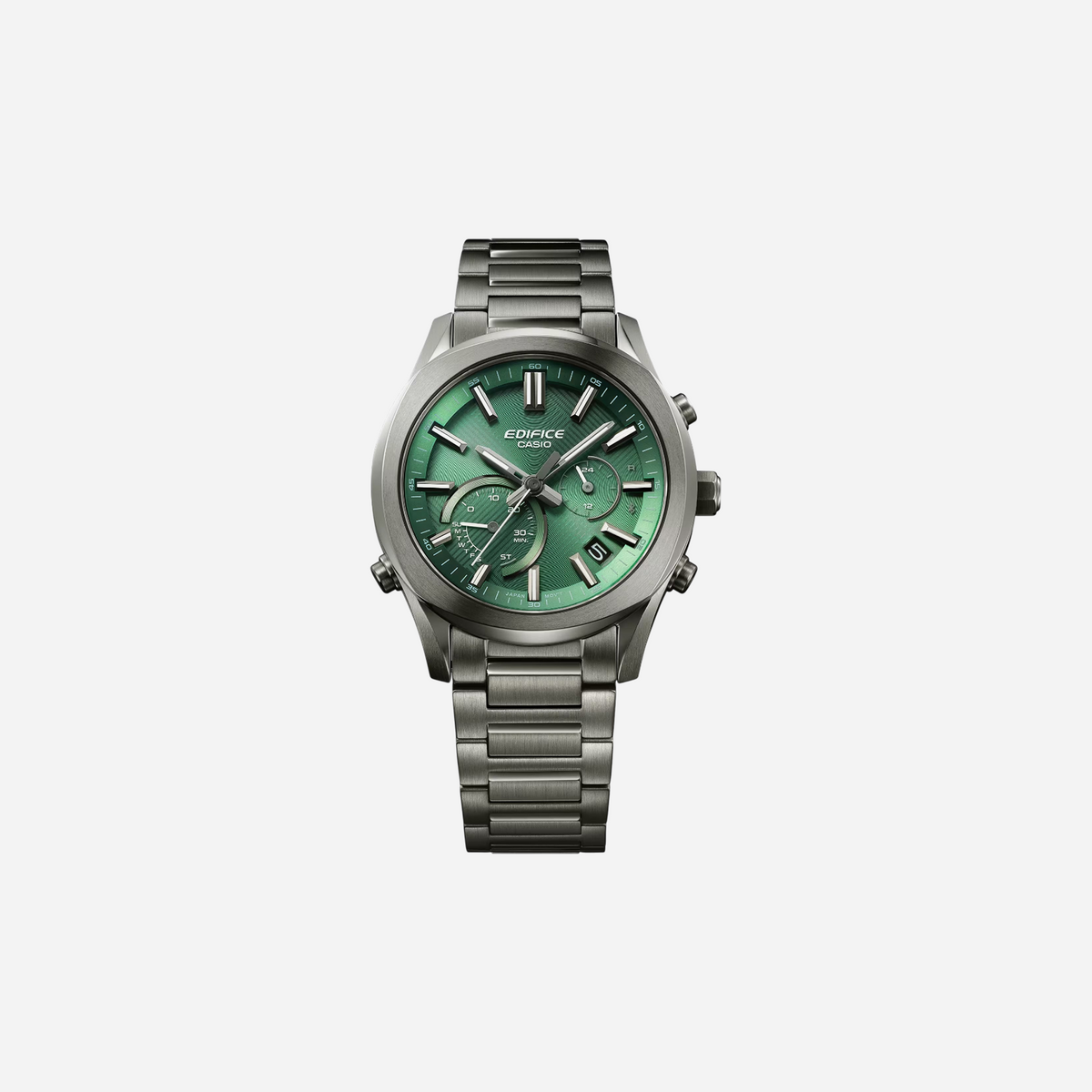 Casio Edifice EQB-1300DC-3A Quartz Green Dial Analog Stainless Steel Watch ED711