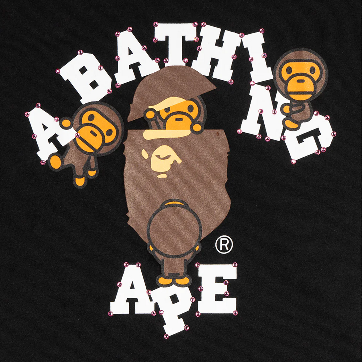 Bape Womens Crystal Stone Tee