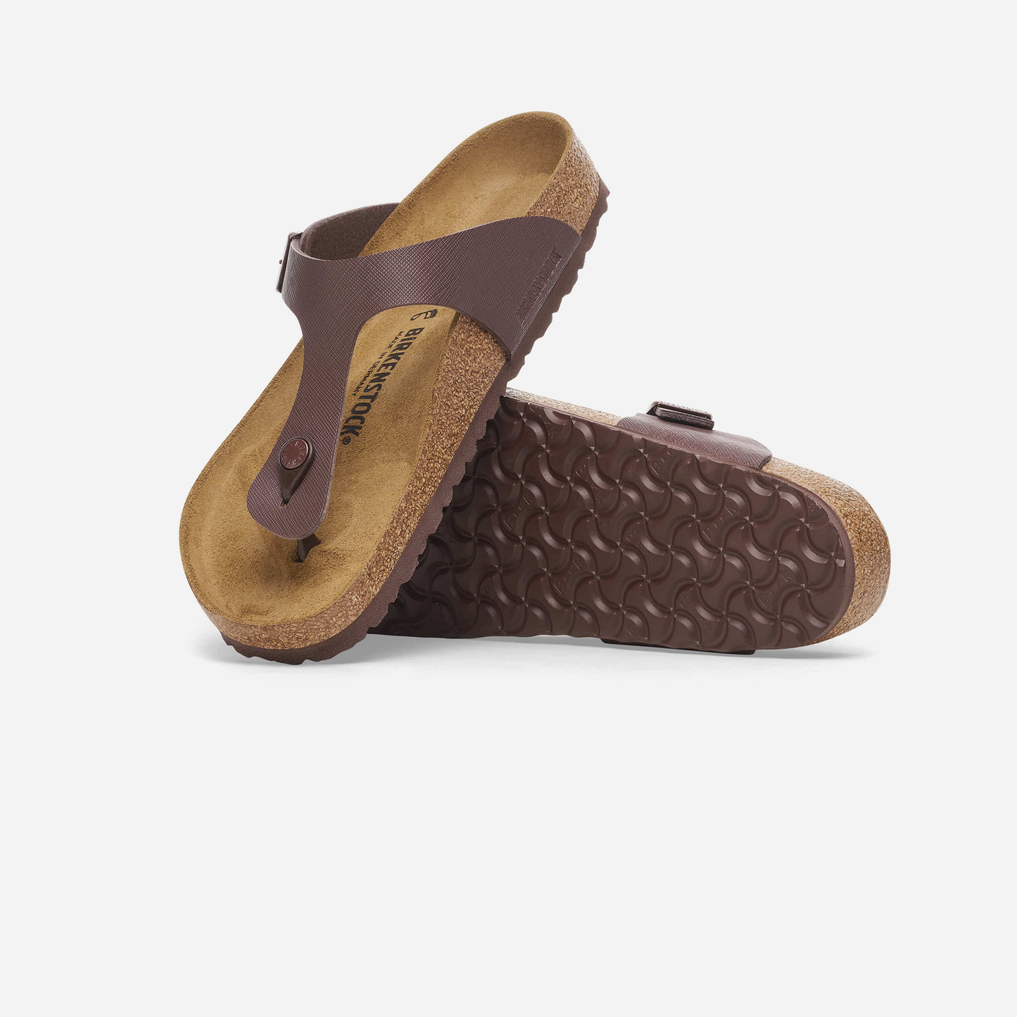 Birkenstock Gizeh Birko-Flor Brown Brown/Roast