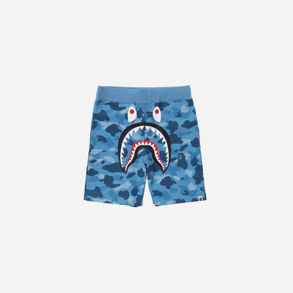 Bape Mens Honeycomb Camo Shark Sweat Shorts