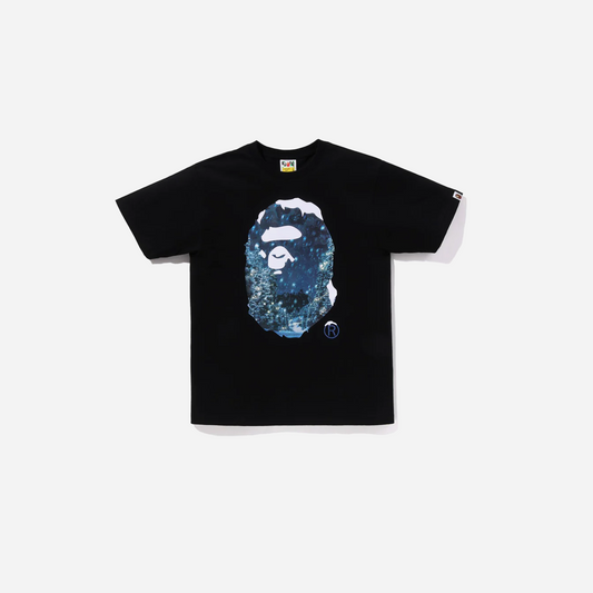 Bape Mens Christmas Photo Ape Head Tee