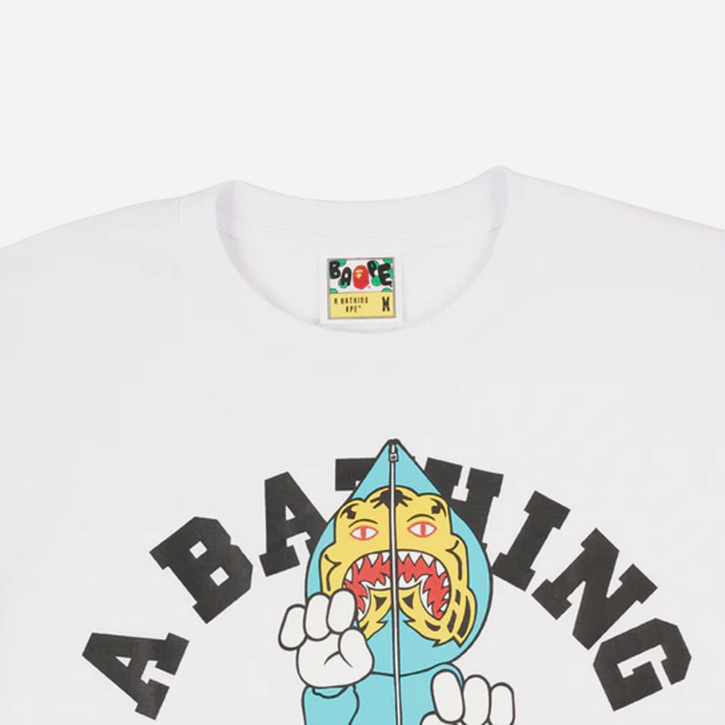 Bape Mens Tiger Milo College Tee