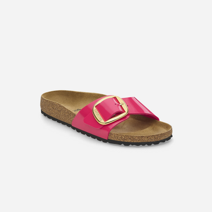 Birkenstock Madrid Big Buckle Birko-Flor Patent Pink Pink/Patent Fuchsia Fusion