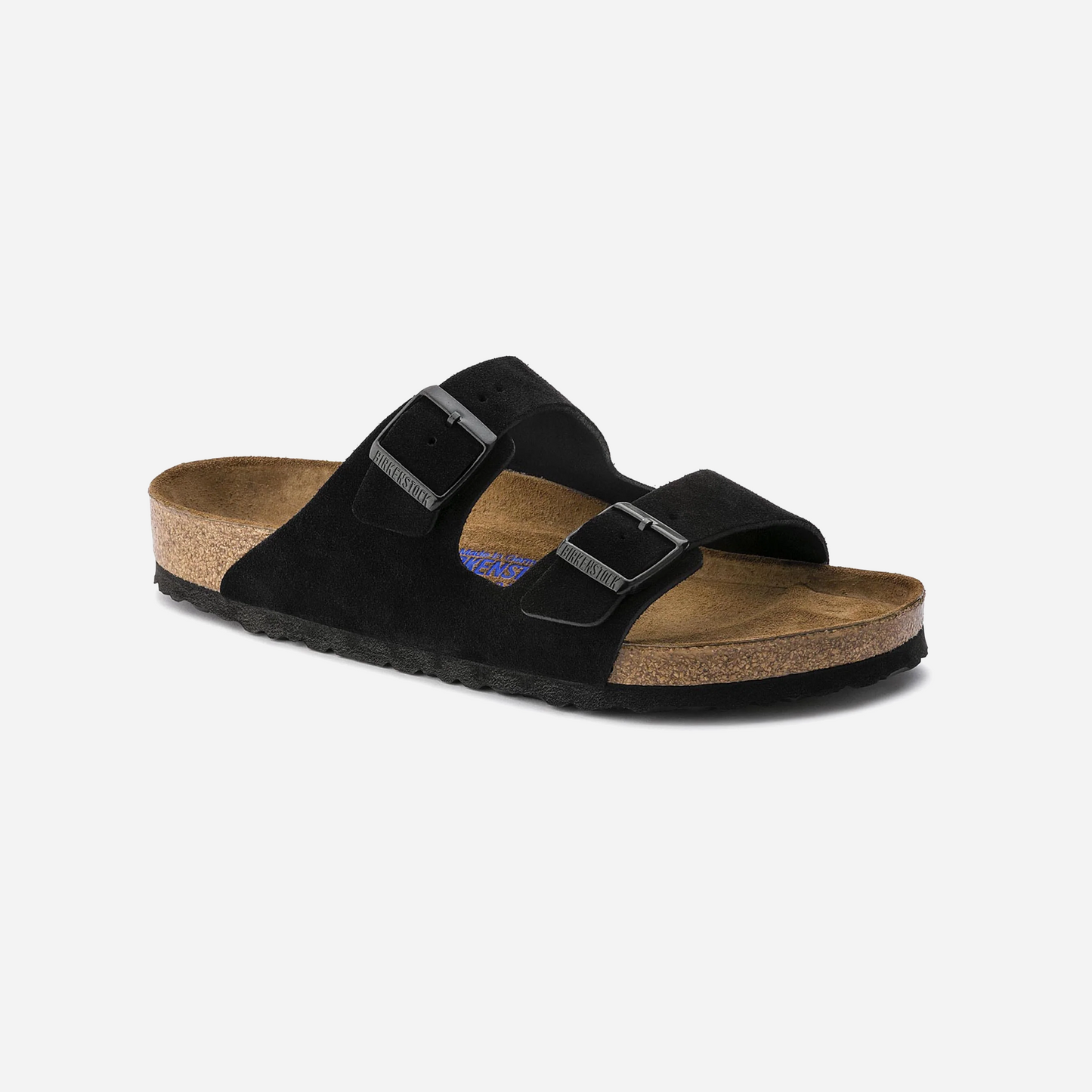 Birkenstock Arizona Soft Footbed Suede Leather Black Black